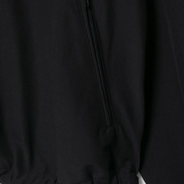 Damen Leichte Oversize-Windjacke im Bomberstil mit hohem Stehkragen und Kordelzug Nord Taschen