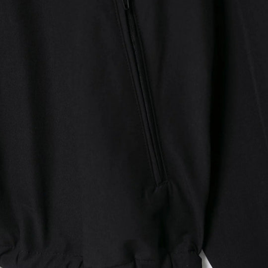 Damen Leichte Oversize-Windjacke im Bomberstil mit hohem Stehkragen und Kordelzug Nord Taschen