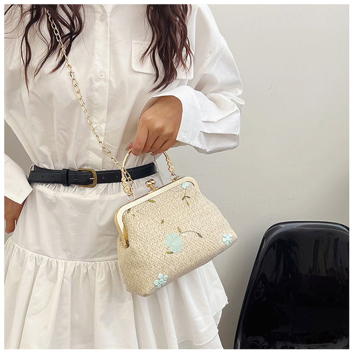 Damen elegante Handtasche mit floralem Muster Nord Taschen