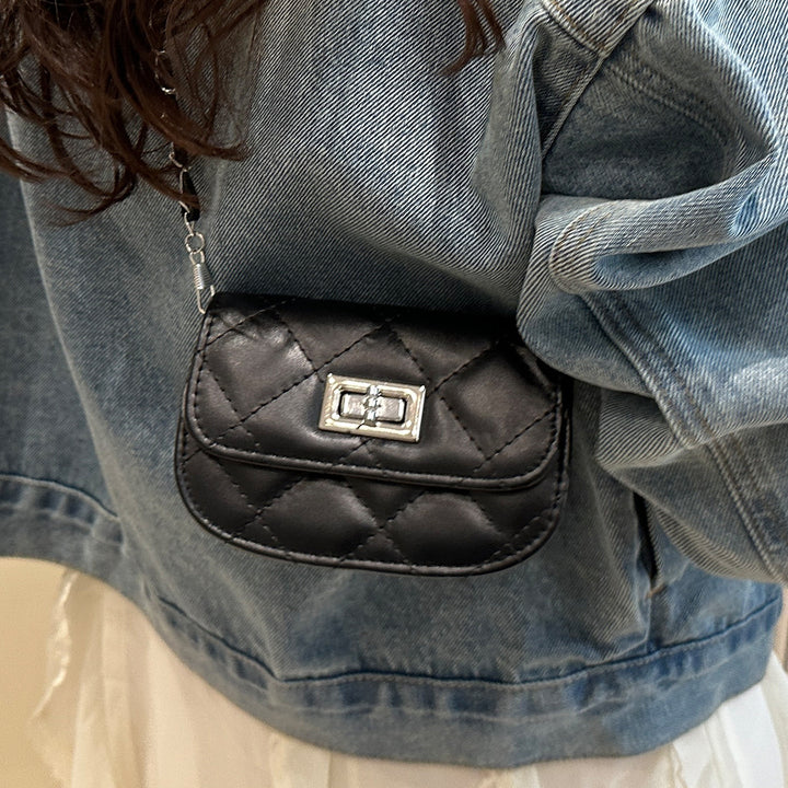 Damen Clutch mit elegantem Steppmuster und hochwertigen Akzenten Nord Taschen