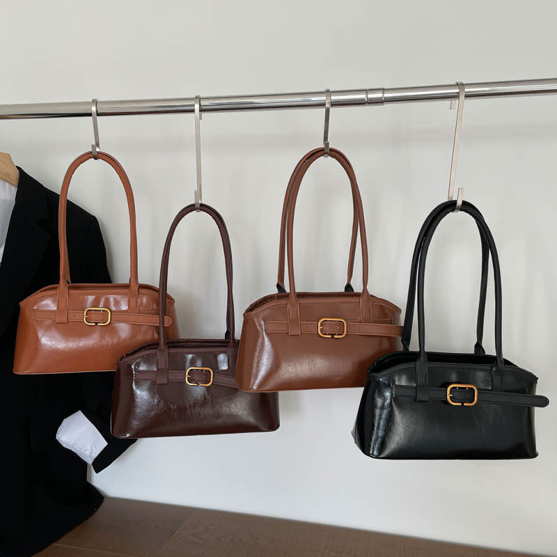 Damen elegante Handtasche mit innovativem Verschluss Nord Taschen