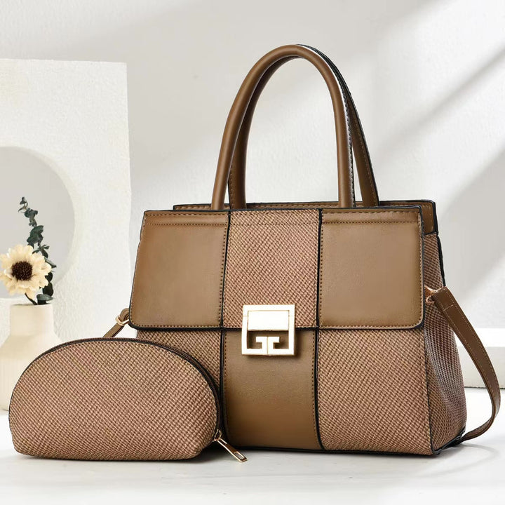Damen elegante Handtasche mit abnehmbarer Kosmetiktasche Nord Taschen