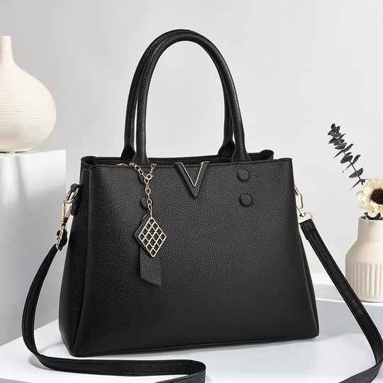 Damen elegante Handtasche mit strukturiertem Design und abnehmbaren Schulterriemen Nord Taschen