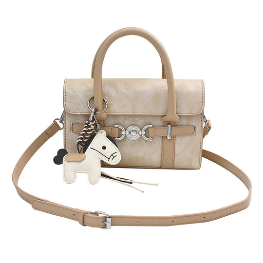 Damen Handtasche im Vintage-Stil mit abnehmbarem Tieranhänger Nord Taschen