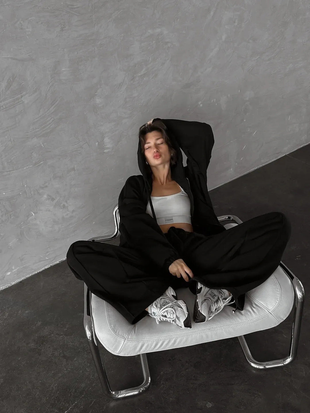 Damen Sweatanzug mit Jogginghose Set Arvani