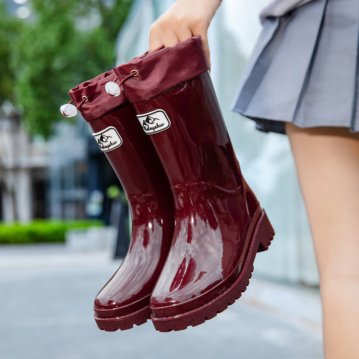 Damen Hochwertige und Stylische Gummistiefel mit Verstellbarem Schnürsystem Nord Taschen