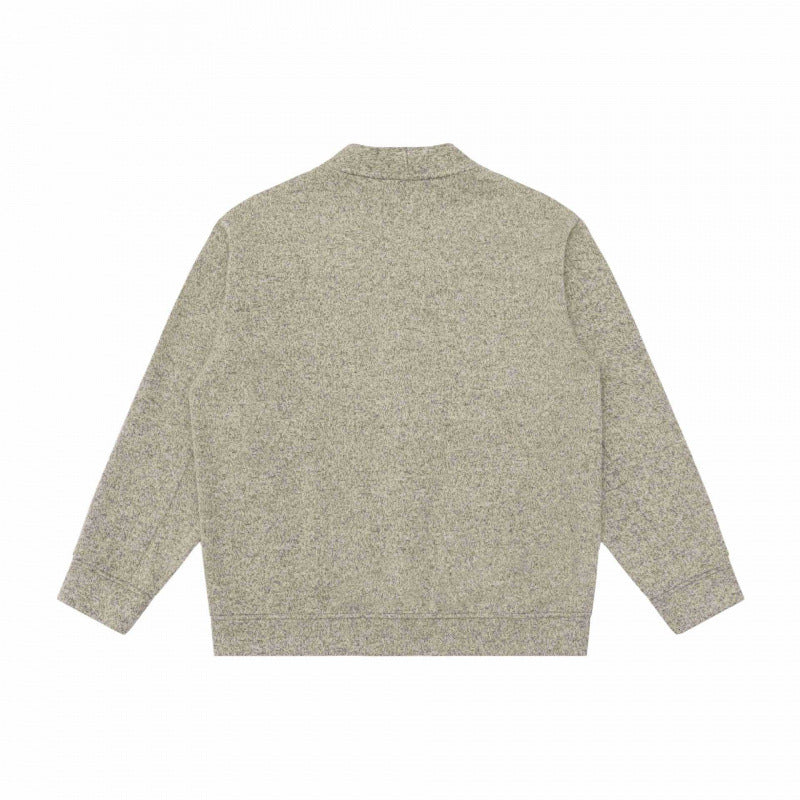Unisex Oversize-Strickcardigan mit V‑Ausschnitt, durchgehender Knopfleiste und aufgesetzten Eingrifftaschen Nord Taschen