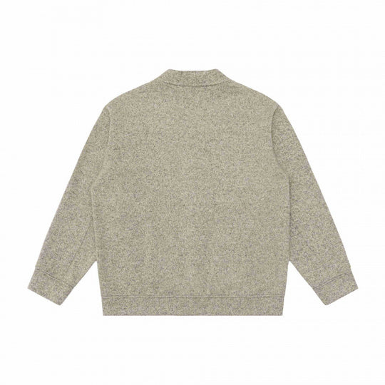 Unisex Oversize-Strickcardigan mit V‑Ausschnitt, durchgehender Knopfleiste und aufgesetzten Eingrifftaschen Nord Taschen