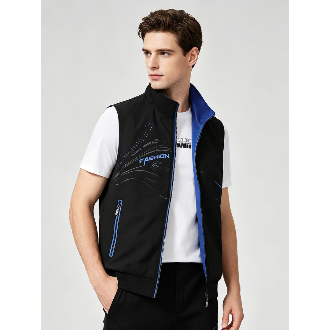 Herren Sportliche High-Performance Weste Nord Taschen
