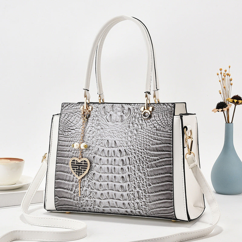 Damen stilvolle Handtasche mit eleganter Prägung Nord Taschen