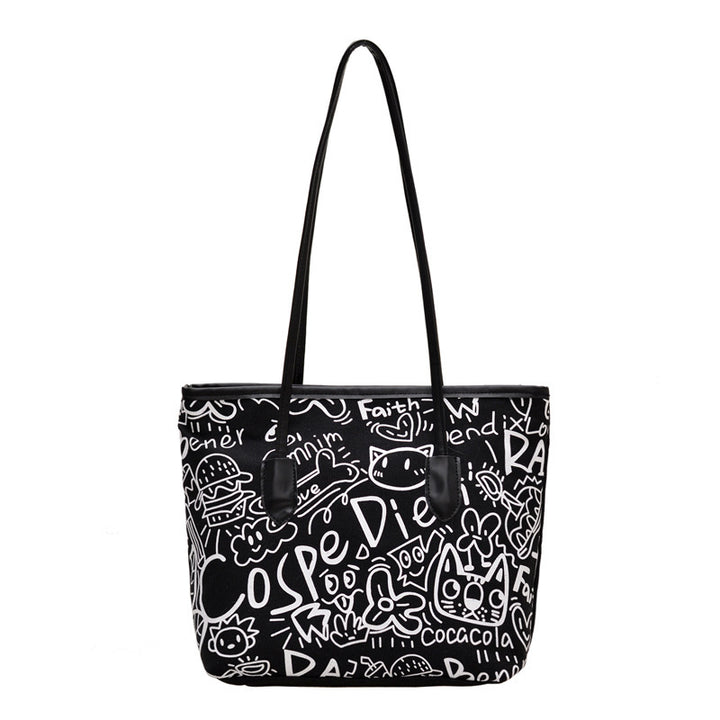 Damen kreative Handtasche mit verspieltem Comic-Druck Nord Taschen
