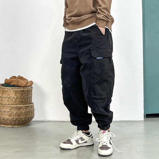 Herren Cargohose im Camouflage-Utility-Stil mit geradem Bein und robustem Canvas Nord Taschen