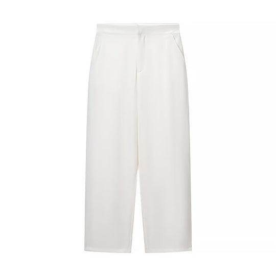 Damen Zweiteiliges Tailored-Blazer- und Highwaist-Hosen-Set mit goldknopf-Detail Nord Taschen
