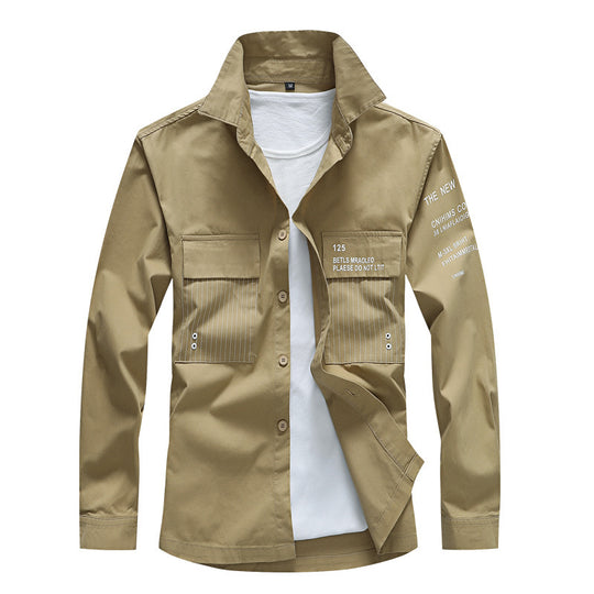 Herren Moderne Utility-Hemdjacke Nord Taschen