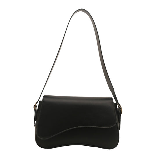 Damen Umhängetasche aus hochwertigem Kunstleder mit elegantem Klappverschluss Nord Taschen