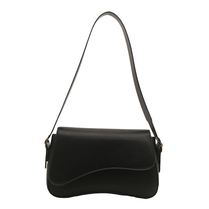 Damen Umhängetasche aus hochwertigem Kunstleder mit elegantem Klappverschluss Nord Taschen