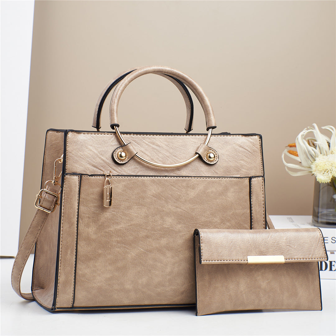 Damen Designer Handtasche mit abnehmbarer Clutch Nord Taschen