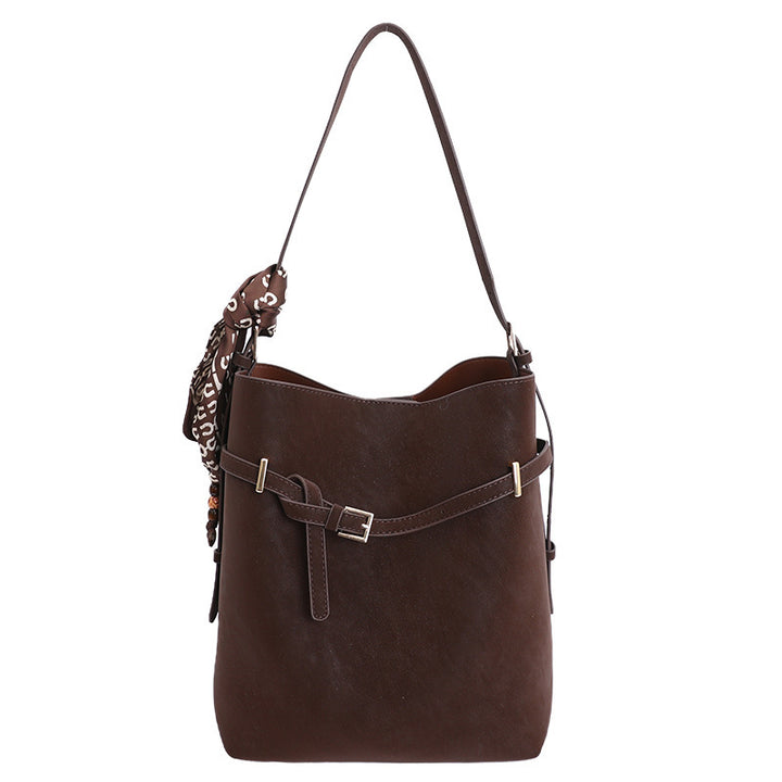 Damen elegante Hobo-Tasche mit stilvollem Halsschal Nord Taschen