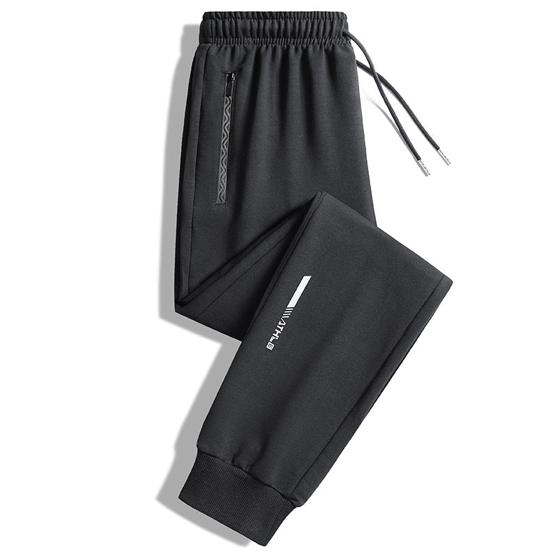 Herren Slim-Fit Performance-Jogginghose mit Reißverschlusstaschen, elastischem Bund und Bündchen Nord Taschen