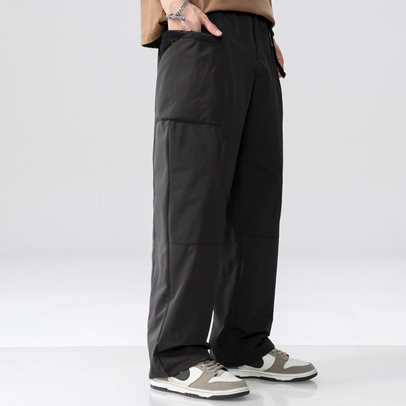 Herren Weite Utility-Cargohose im Relaxed-Fit mit aufgesetzten Taschen Nord Taschen