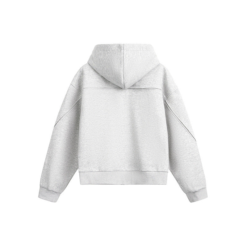 Unisex Oversize Kapuzen-Sweatjacke mit Reißverschluss und verdeckten Seitentaschen Nord Taschen