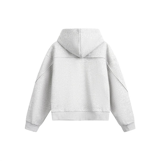 Unisex Oversize Kapuzen-Sweatjacke mit Reißverschluss und verdeckten Seitentaschen Nord Taschen
