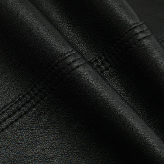 Damen Taillierte Biker-Lederjacke mit Stepp-Schultern Nord Taschen