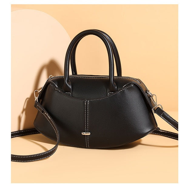 Damen Handtasche mit modernem, geschwungenem Design und abnehmbarem Schulterriemen Nord Taschen