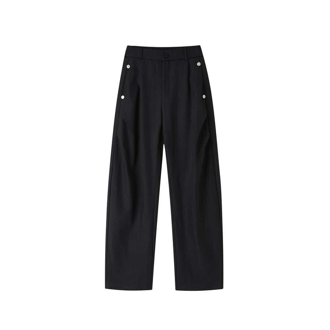Damen Elegante Weitgeschnittene Anzughose Nord Taschen