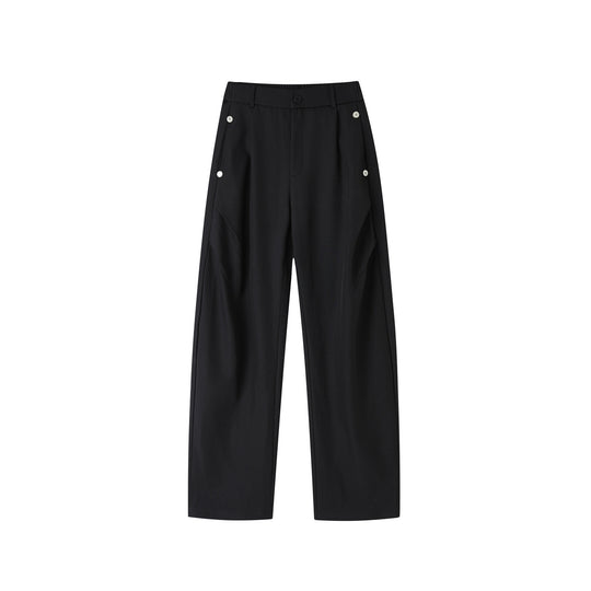 Damen Elegante Weitgeschnittene Anzughose Nord Taschen