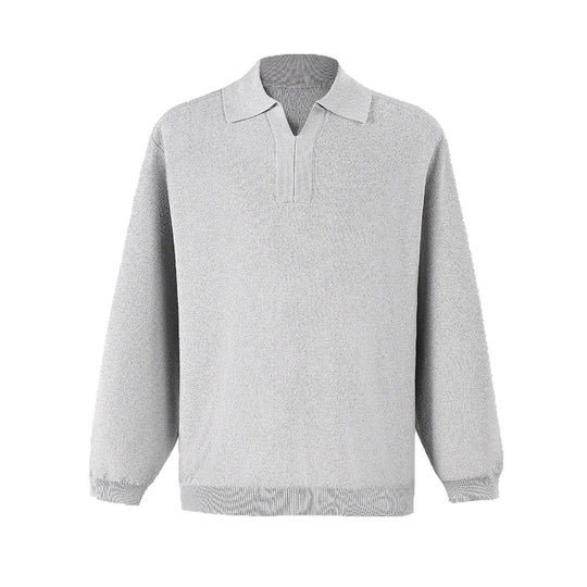 Herren Modisches Longsleeve Pullover mit V-Ausschnitt Nord Taschen