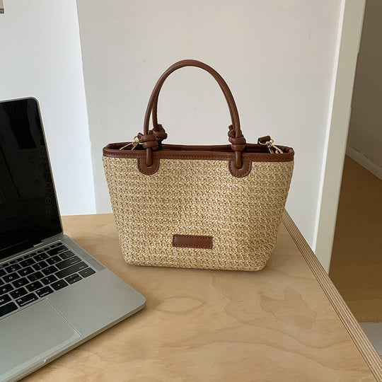 Damen Handtasche in geflochtenem Design mit abnehmbarem Schulterriemen Nord Taschen
