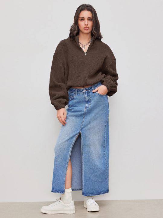 Damen Weiches und lässiges Sweatshirt Nord Taschen