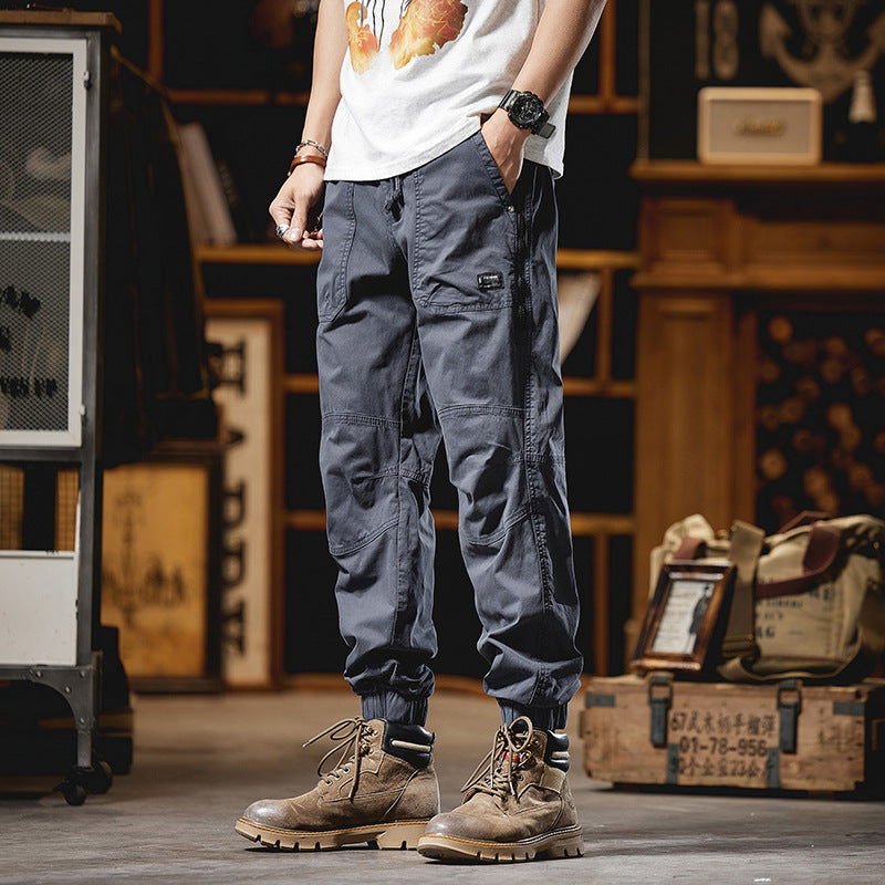 Herren Cargo-Joggerhose mit Knieverstärkungen, Reißverschluss-Seitentasche und Kordelbund Nord Taschen
