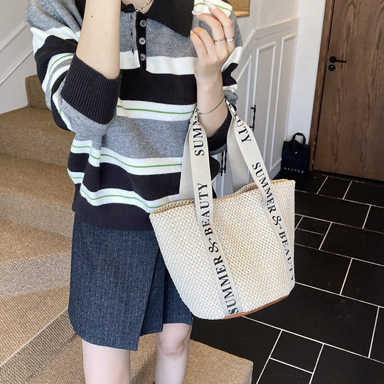 Damen Strandtasche mit praktischen Innentaschen und robustem Trageriemen Nord Taschen