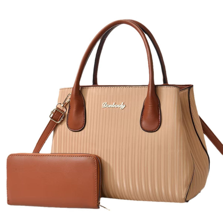 Damen Designerminitasche mit strukturiertem Obermaterial und abnehmbarem Portemonnaie Nord Taschen
