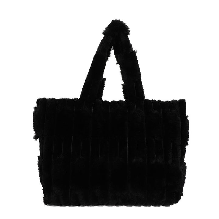 Damen flauschige Shopper Tasche Nord Taschen
