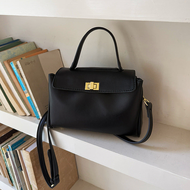 Damen elegante Handtasche mit strukturierter Oberfläche und goldfarbenem Schnallenverschluss Nord Taschen