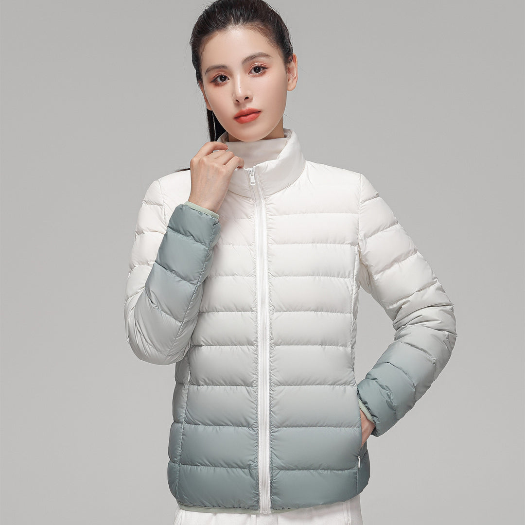 Damen ultraleichte Kapuzen-Steppjacke mit kompaktem Packmaß und windabweisender Hülle Nord Taschen