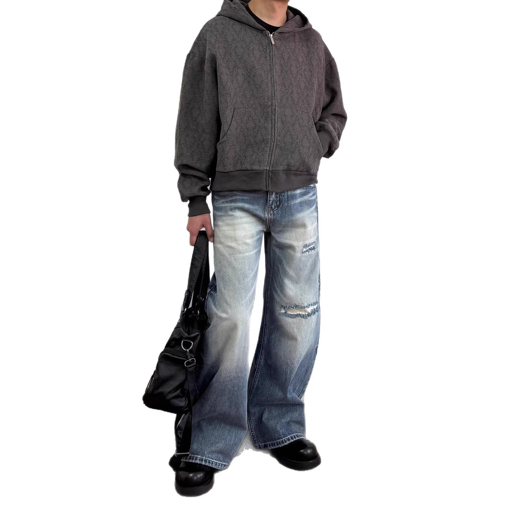 Damen Weitgeschnittene Denim Jeans Nord Taschen