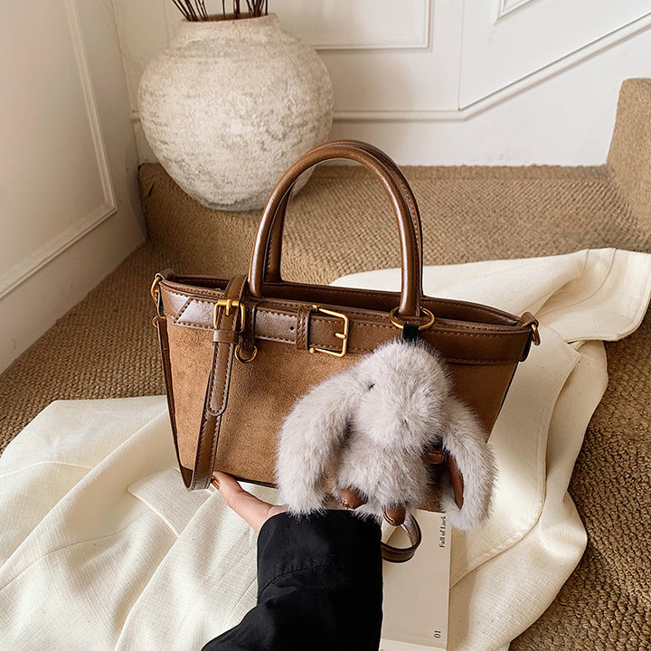 Damen Taschen mit abnehmbarem Plüschanhänger Nord Taschen