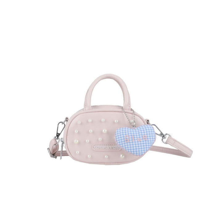 Damen trendige Mini-Handtasche mit auffälligen Perlenapplikationen Nord Taschen