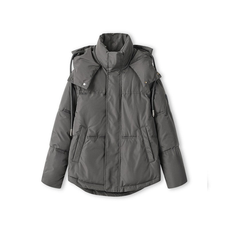Damen nan oversized gesteppte Winterjacke mit Kapuze und Thermowattierung Nord Taschen