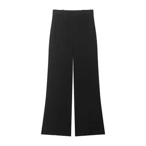 Damen Elegante weite Bundfaltenhose mit hoher Taille und weitem Bein Nord Taschen
