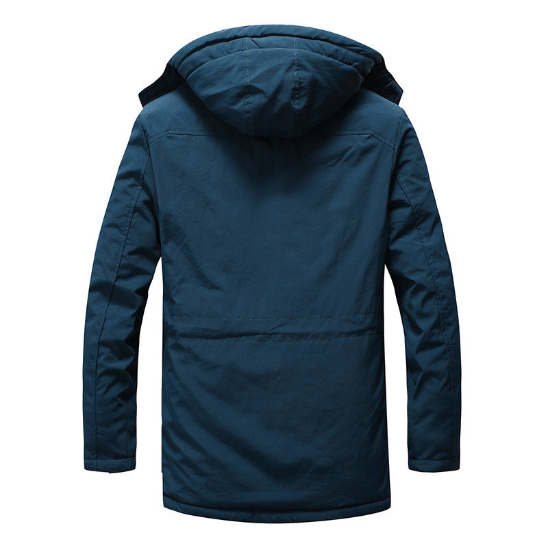 Herren Thermo-Fieldparka mit Sherpa-Innenfutter, Multifunktions‑Taschen und Kapuze Nord Taschen