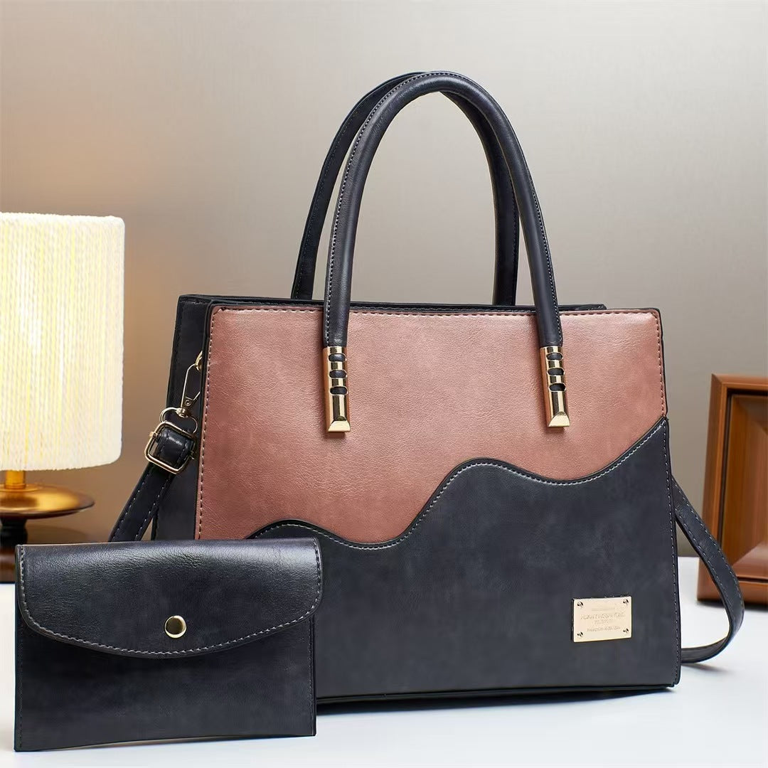Damen elegante Handtasche mit einzigartigem Wellenmuster Nord Taschen