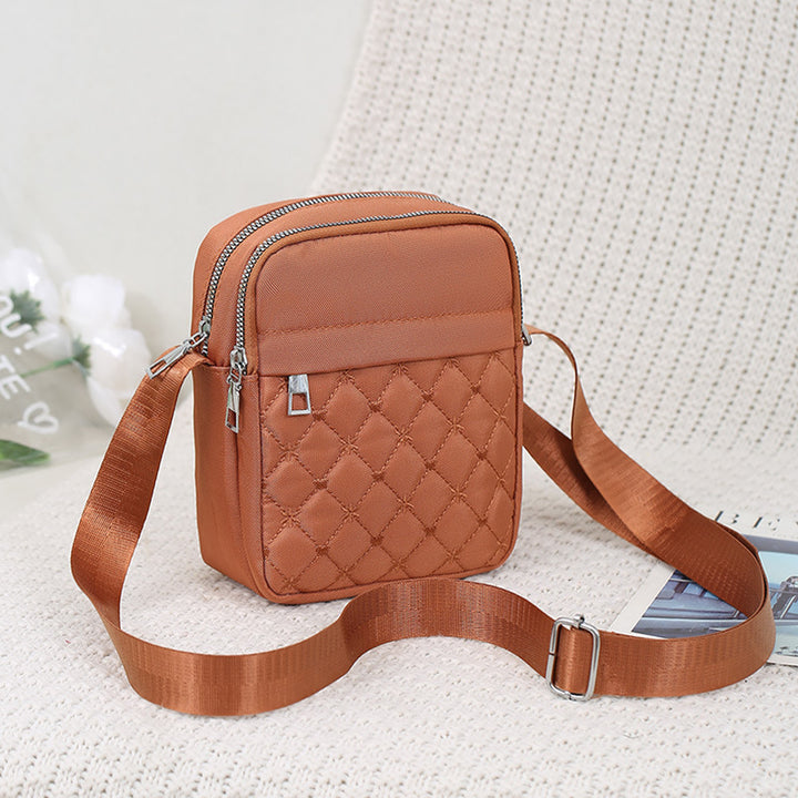 Damen multifunktionale Umhängetasche mit gestepptem Design Nord Taschen