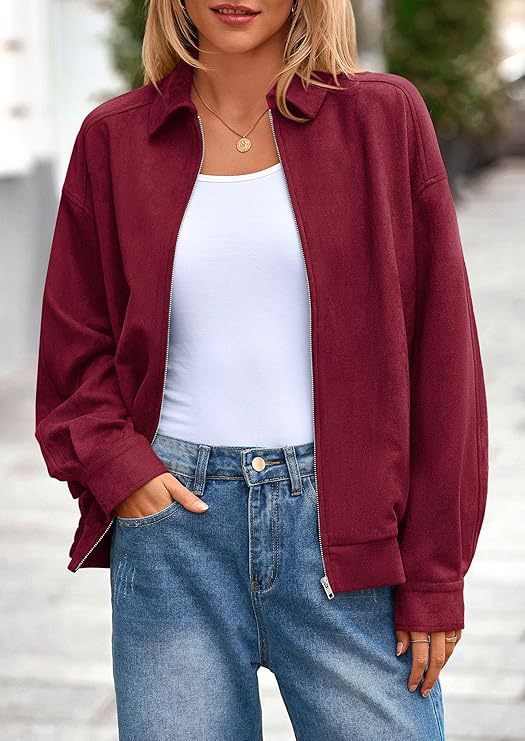 Damen lässige Übergangsjacke mit hohem Kragen und Reißverschluss Nord Taschen