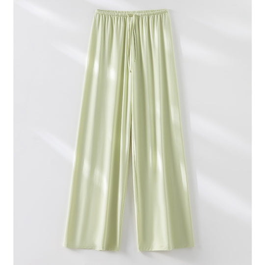 Damen Weite Relax-Hose aus seidigem Modal mit elastischem Bund und Tunnelzug Nord Taschen