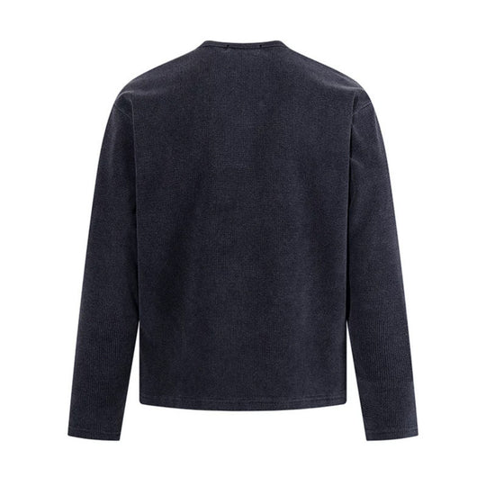 Herren Waffelstrick-Henleyshirt mit Knopfleiste und lässigem Regular-Fit Nord Taschen